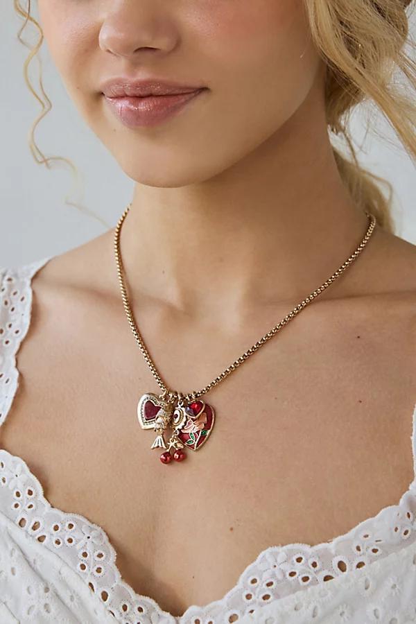 Farra Clustered Charm Necklace Womens at Urban Outfitters Product Image