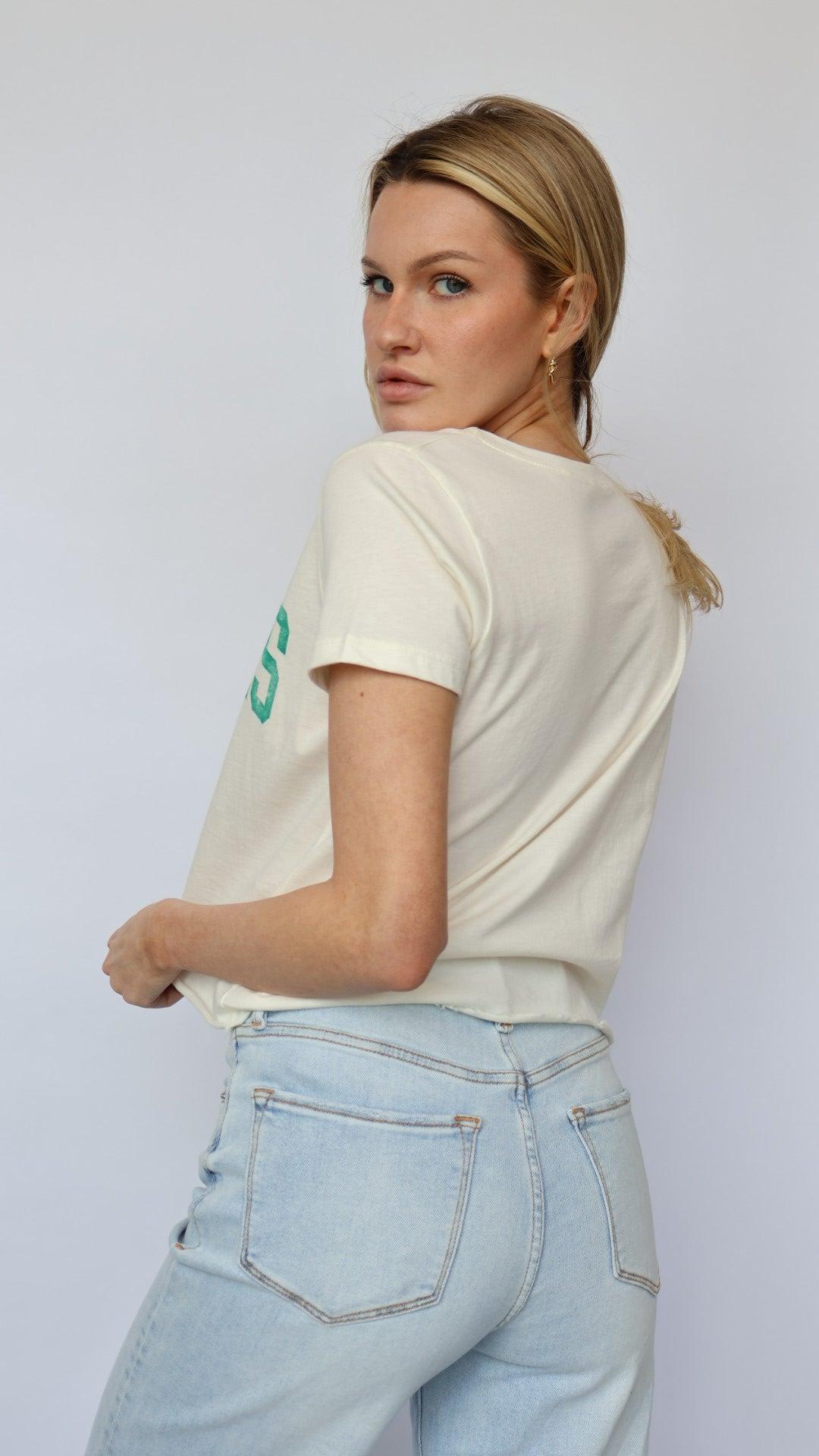Hamptons Varsity Crop Tee Product Image
