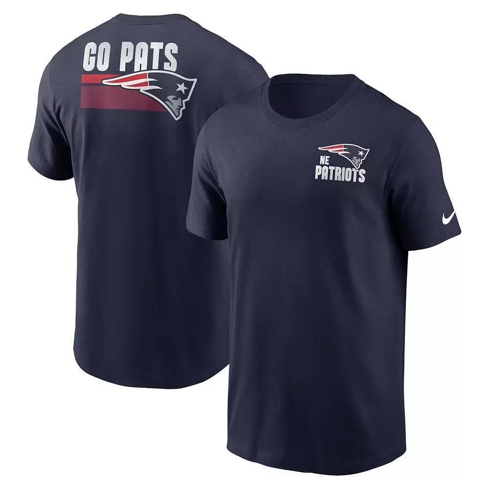 Men's Nike Navy New England Patriots Blitz Essential T-Shirt, Size: Medium, Blue Product Image