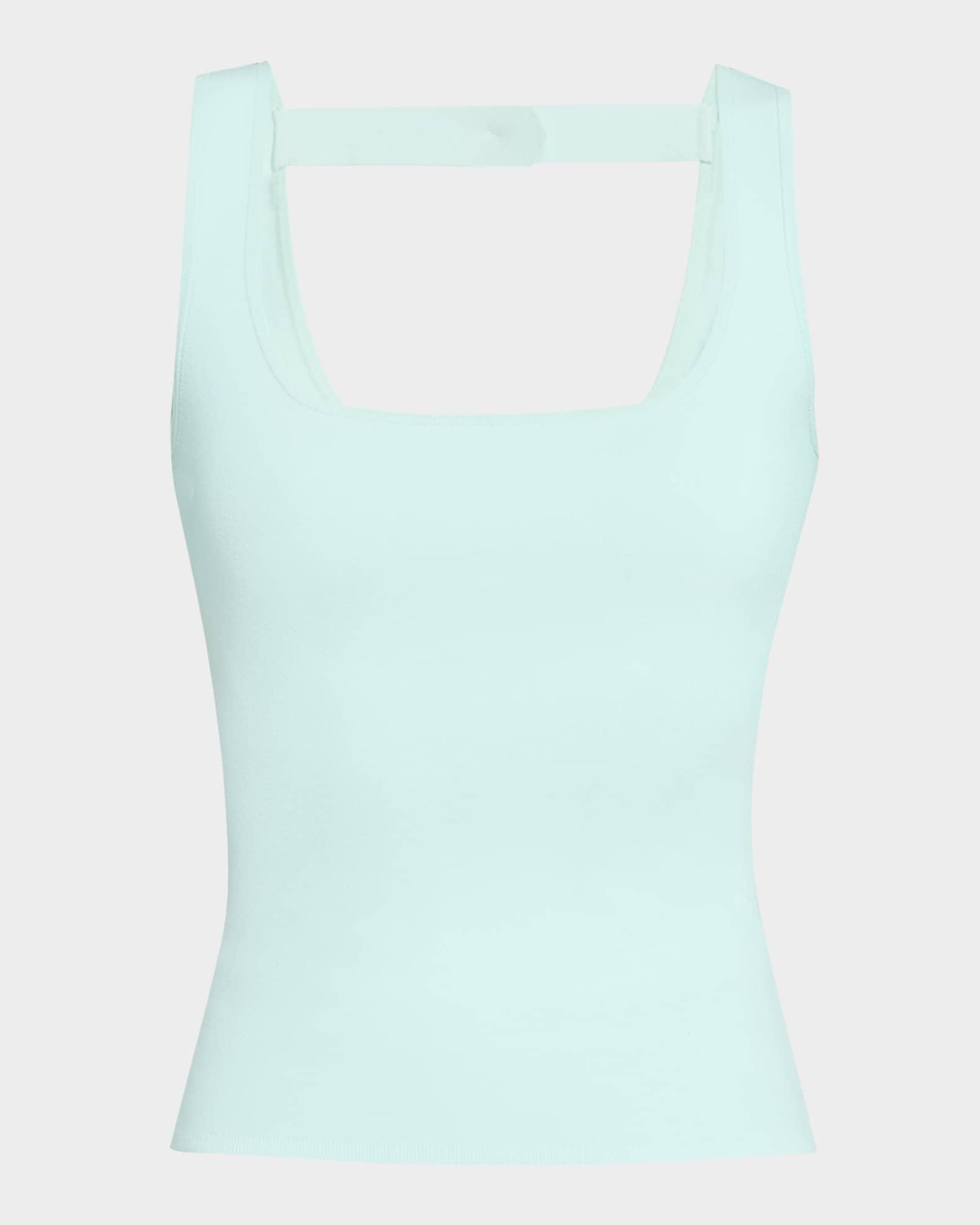 Square-Neck Knit Tank Top Product Image
