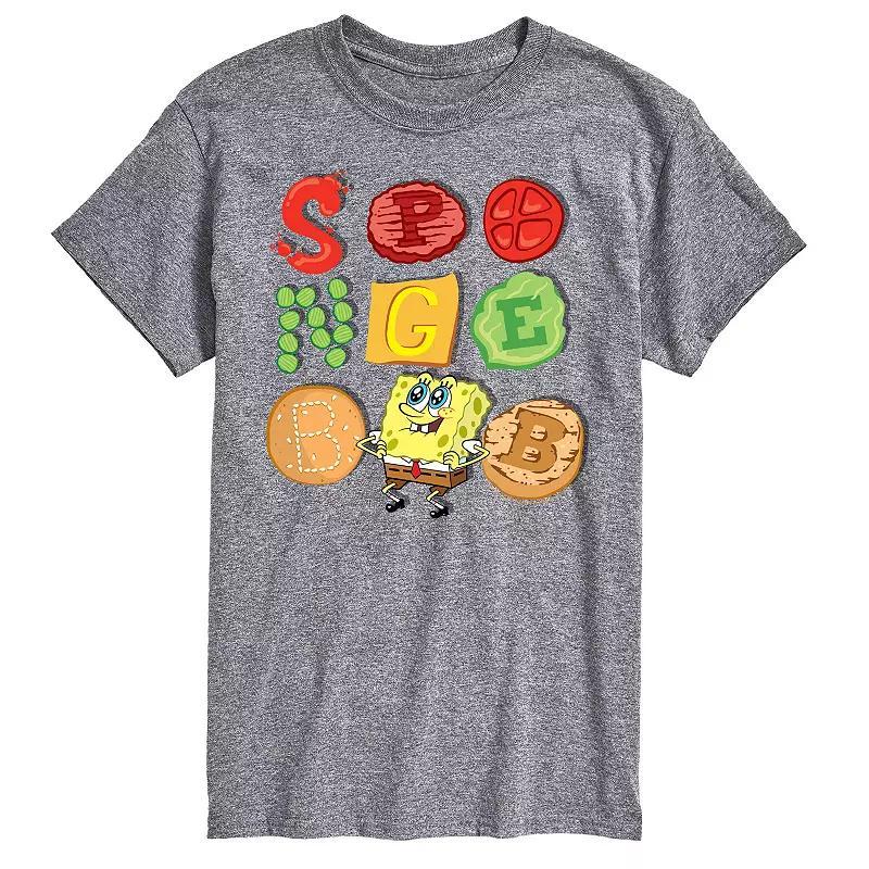 Big & Tall SpongeBob SquarePants Krabby Patty Contents Graphic Tee, Mens Product Image