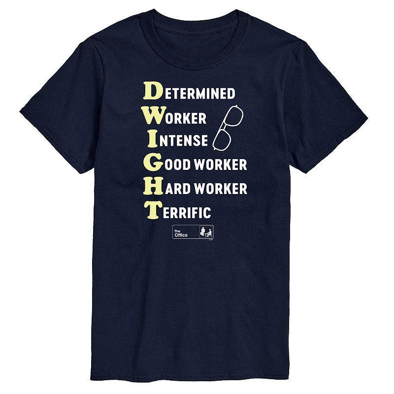 Men's The Office Dwight Defined Tee, Size: Small, Black Product Image