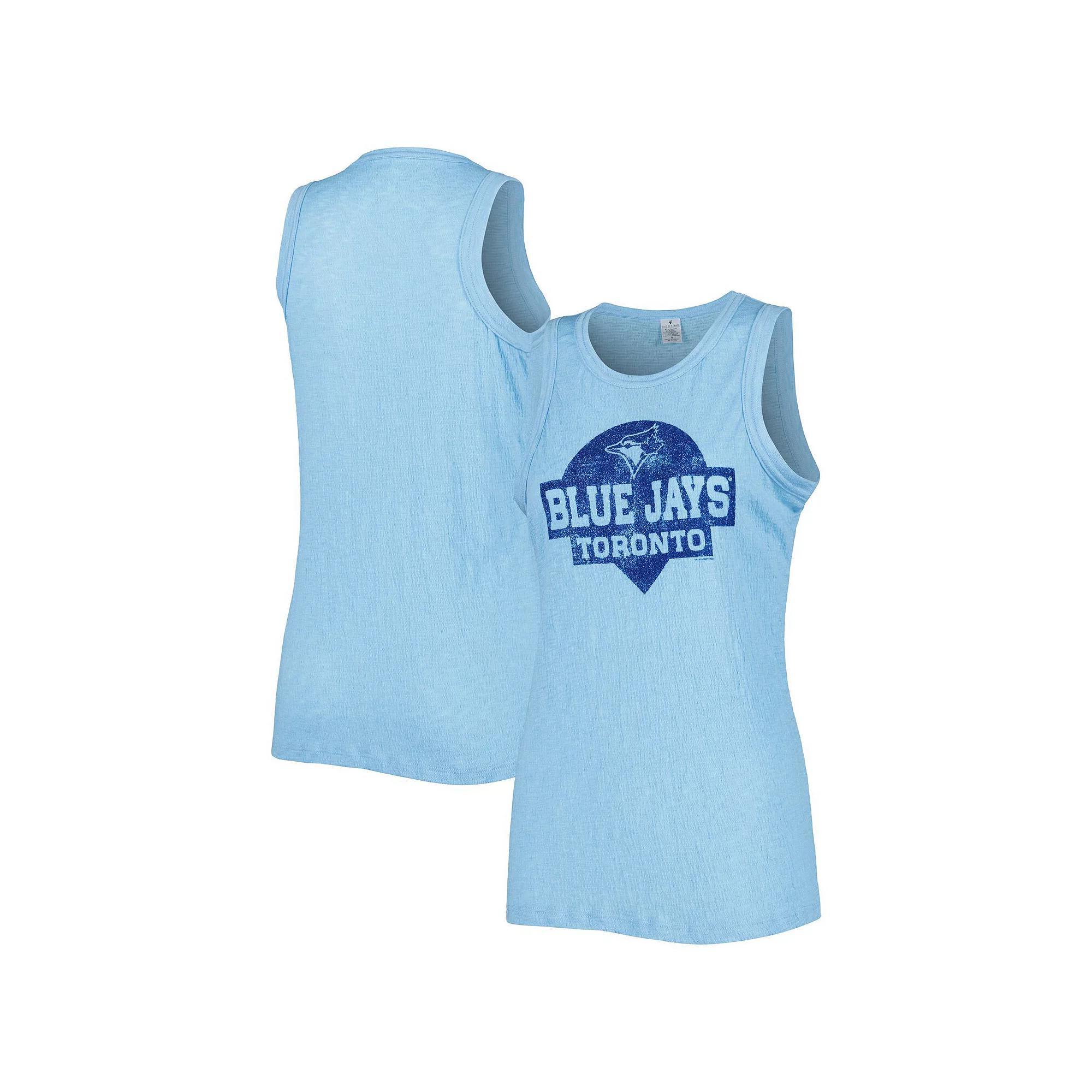 Women's Soft as a Grape Royal Toronto Blue Jays Tri-Blend Tank Top,  Product Image