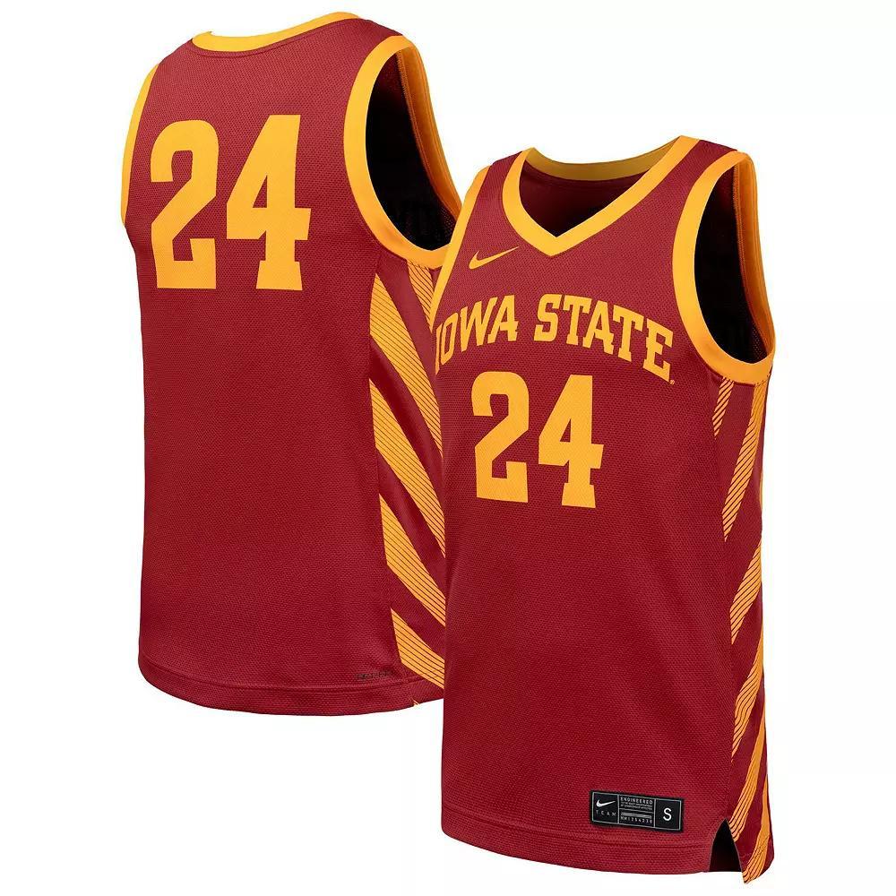 Men's Nike Cardinal Iowa State Cyclones Replica Basketball Jersey,  Product Image