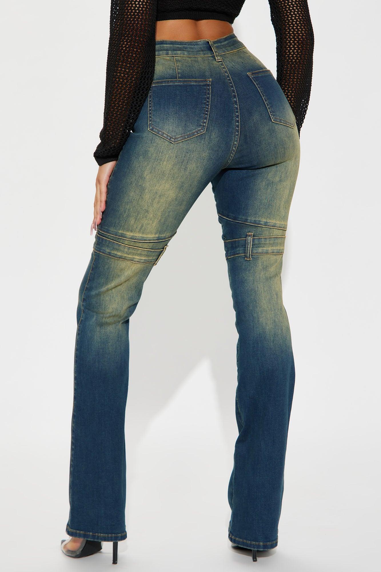 Aja Stretch Tinted Bootcut Jeans - Medium Wash Product Image