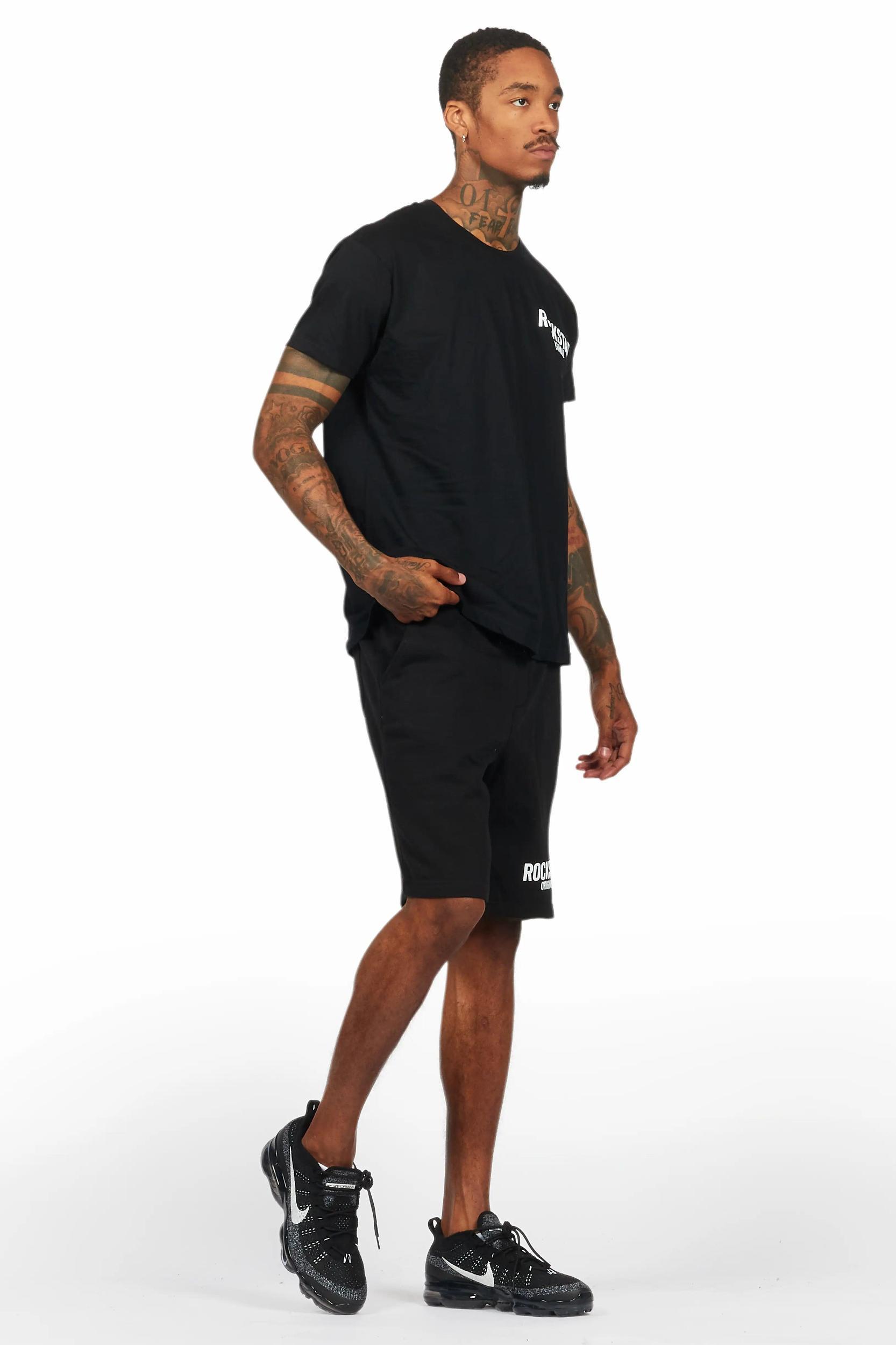 Sana Black/White Short Set Male Product Image