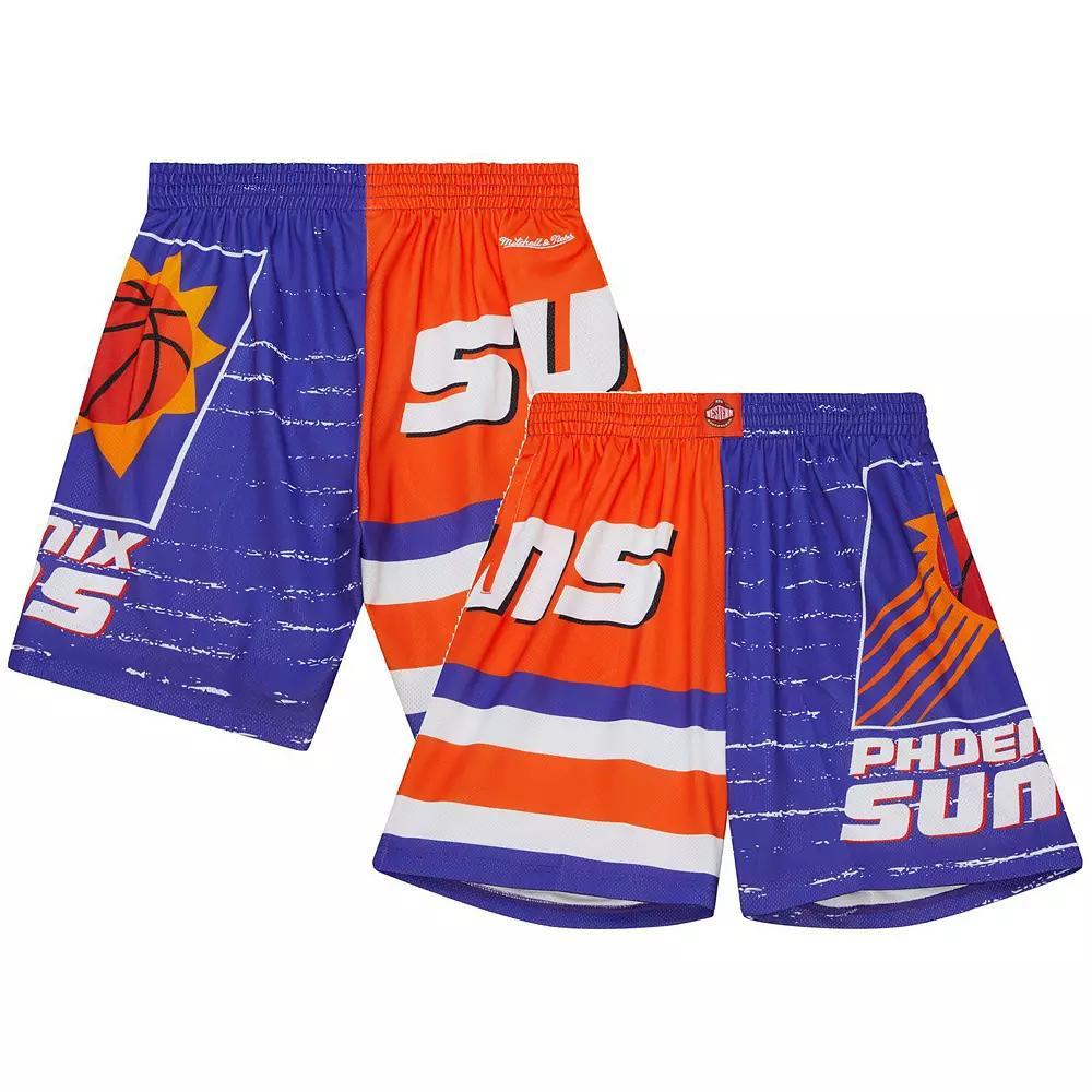 Men's Mitchell & Ness Purple/Orange Phoenix Suns Jumbotron 3.0 Shorts,  Product Image