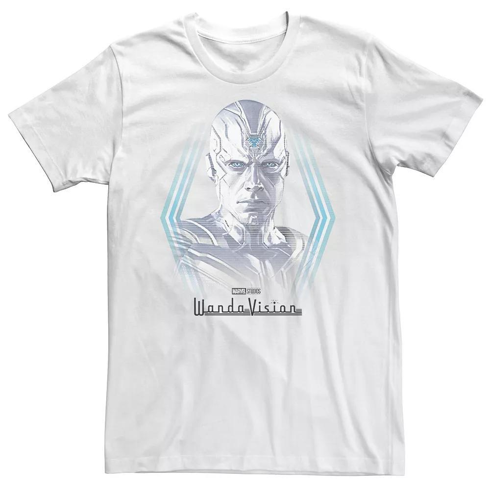 Big & Tall Marvel WandaVision Vision White Appearance Portrait Tee, Men's,  Product Image