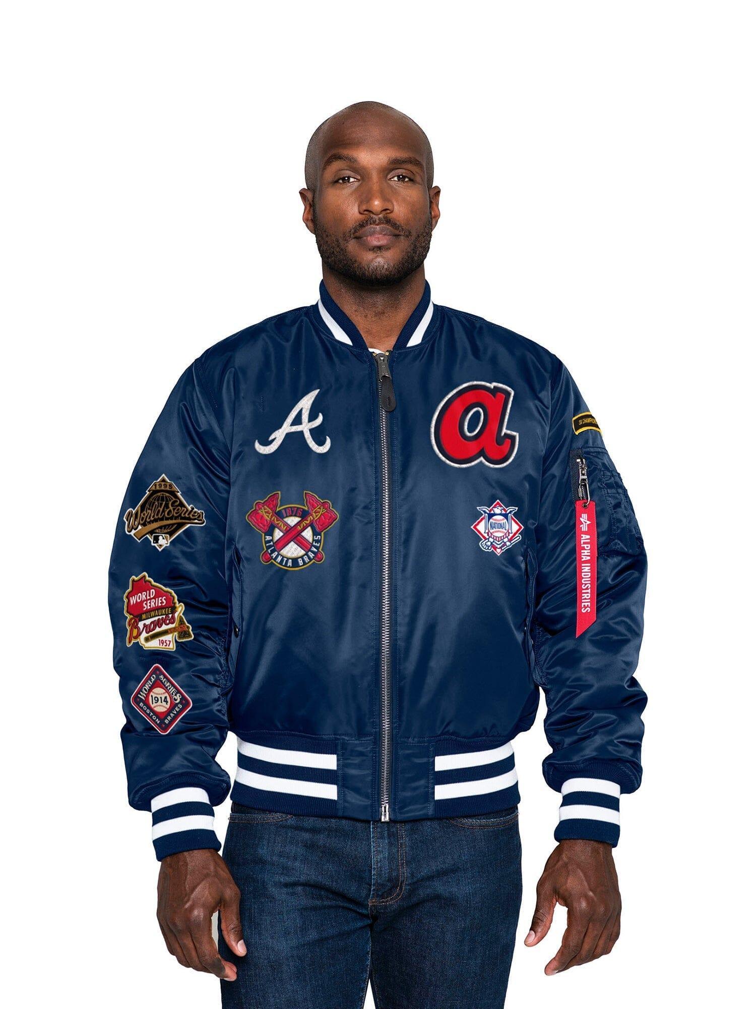 ATLANTA BRAVES X ALPHA X NEW ERA MA-1 BOMBER JACKET Product Image