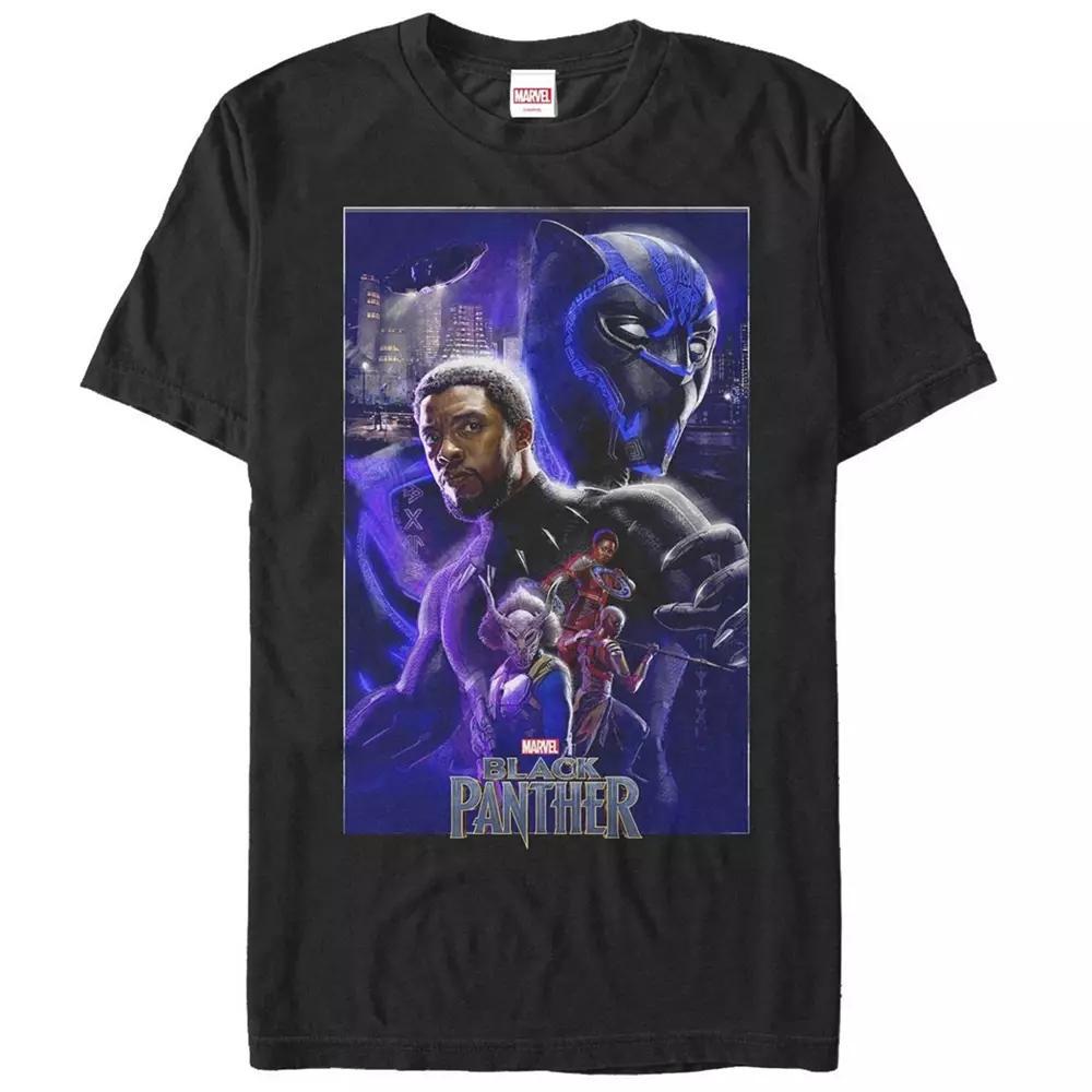 Men's Black Panther Movie Panther Light Tee,  Product Image