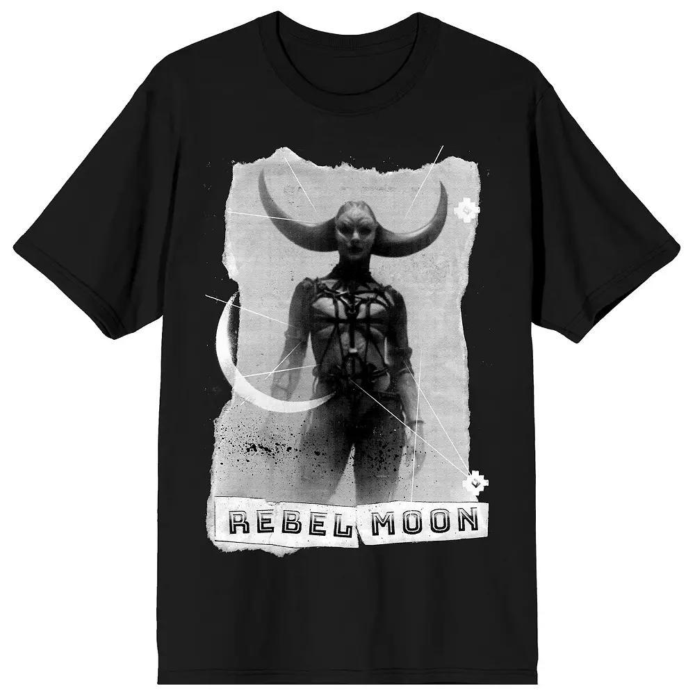 Men's Rebel Moon Girl With Horns Short Sleeve Graphic T-Shirt,  Product Image