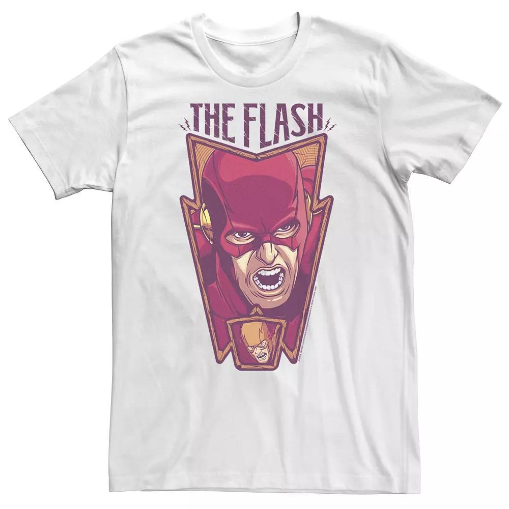 Big & Tall DC Fandome The Flash Portrait Tee, Men's, Size: XXL Tall, White Product Image