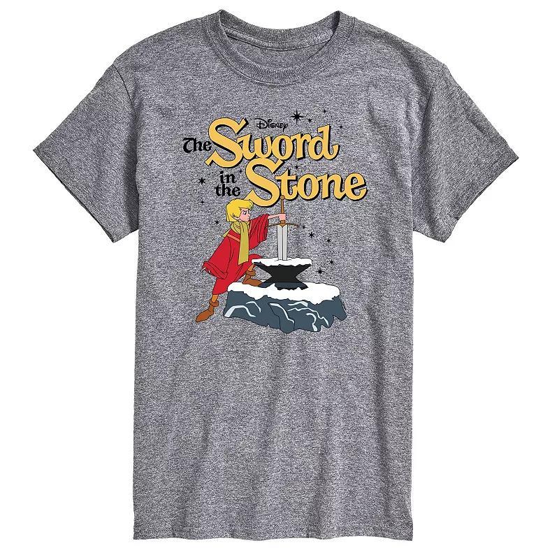 Disney's The Sword And The Stone Big & Tall Logo Graphic Tee, Men's, Size: 4XB, Gray Product Image