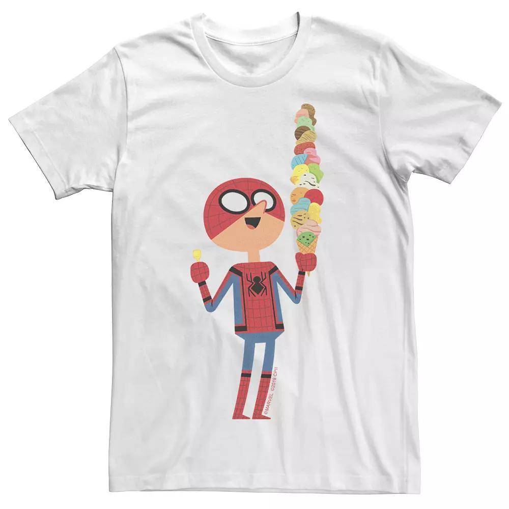 Men's Marvel Spider-Man Far From Home Happy Ice Cream Cone Graphic Tee,  Product Image