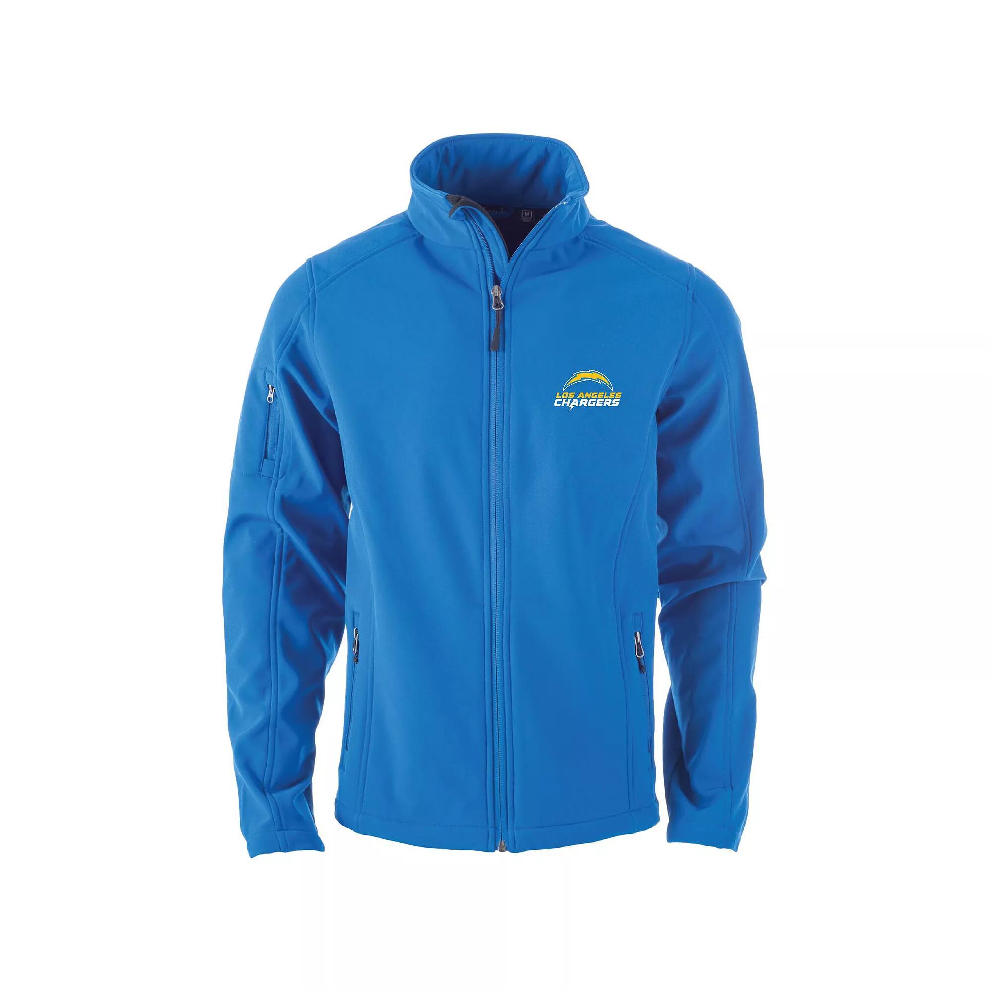 Men's Powder Blue Los Angeles Chargers Sonoma Softshell Full-Zip Jacket,  Product Image
