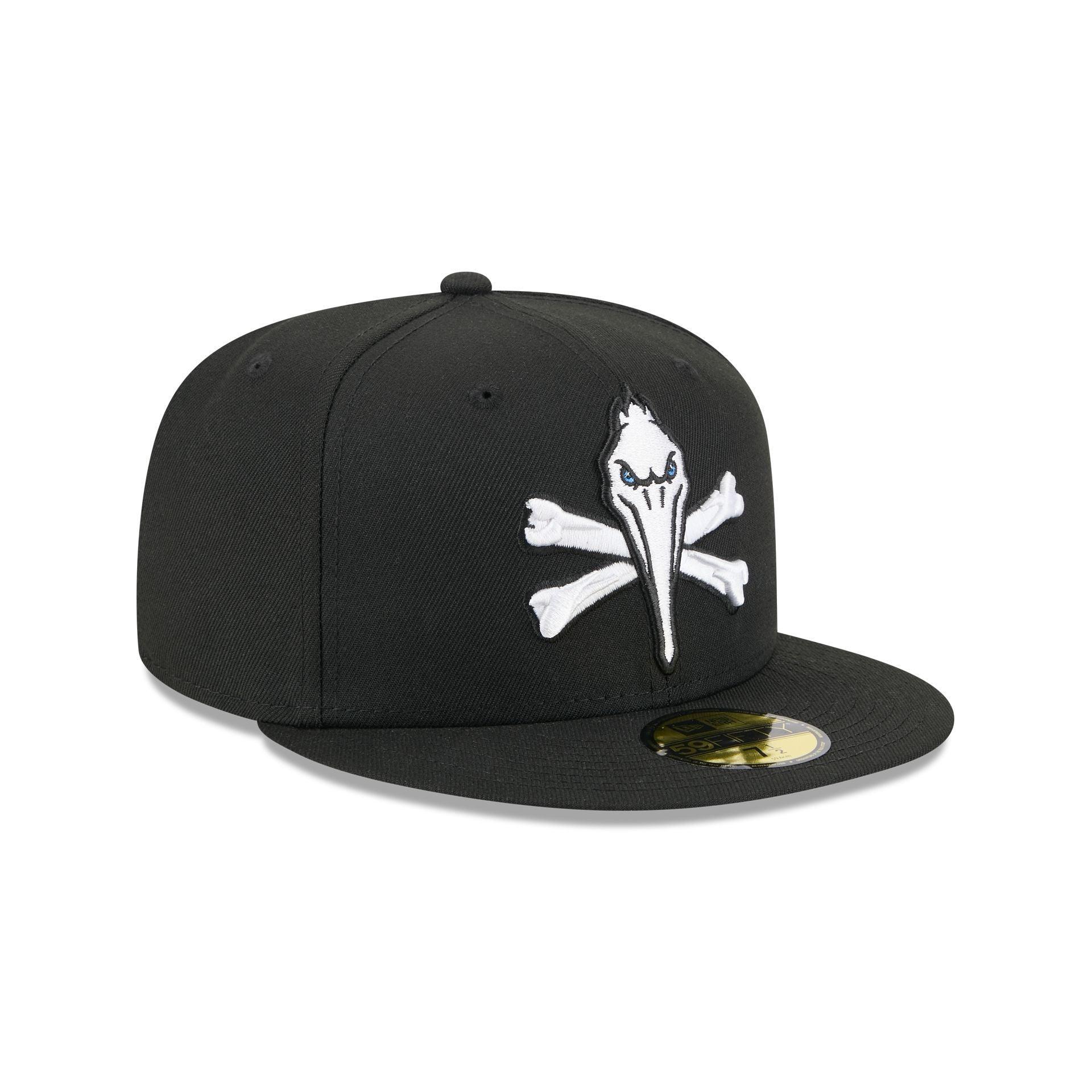 Myrtle Beach Pelicans Theme Night Black 59FIFTY Fitted Hat Male Product Image