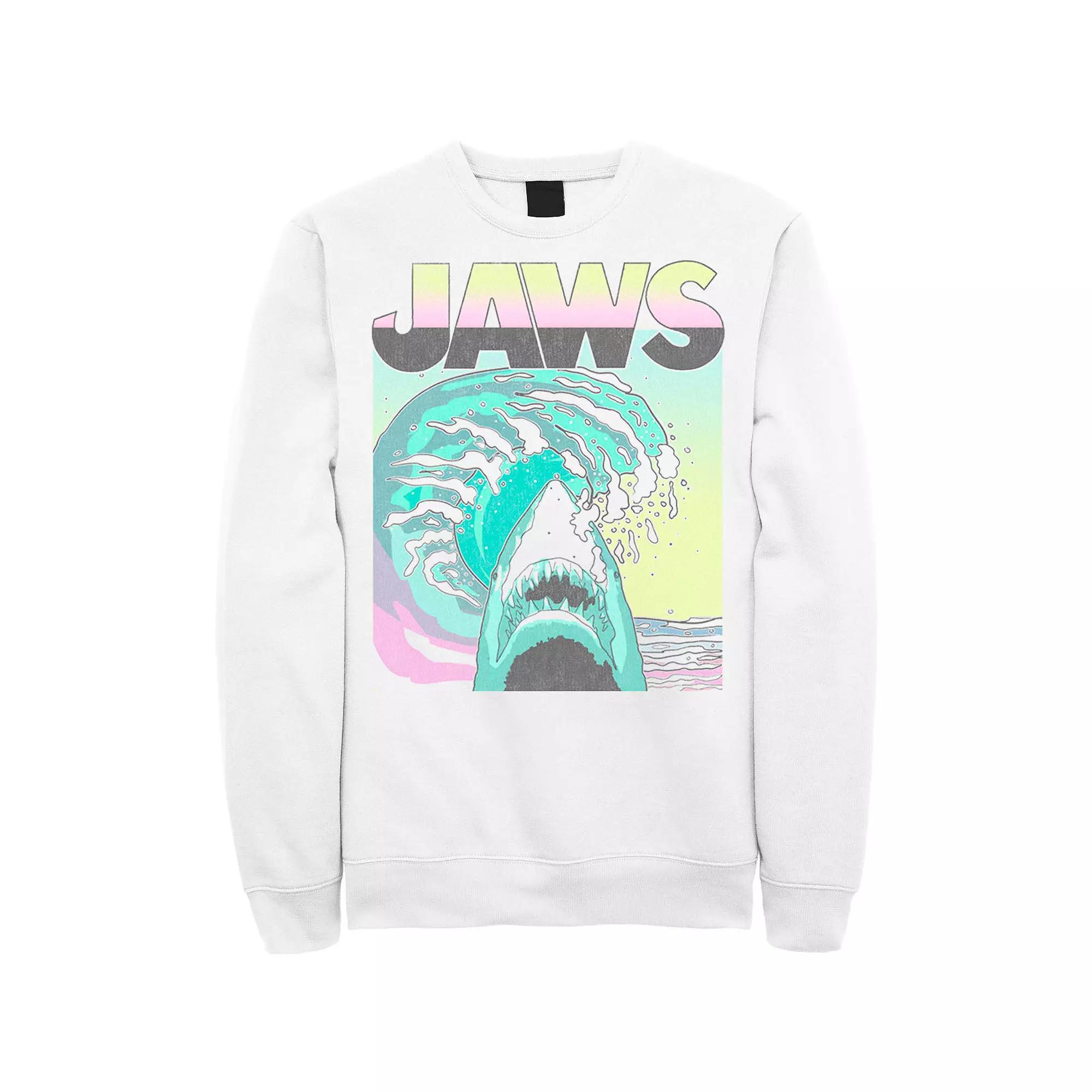 Men's Jaws 80s Jaws Vintage Poster Sweatshirt,  Product Image