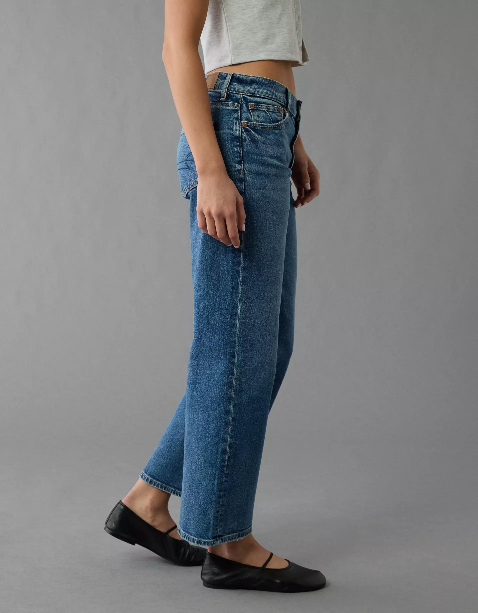 AE Stretch High-Waisted Stovepipe Crop Jean Product Image