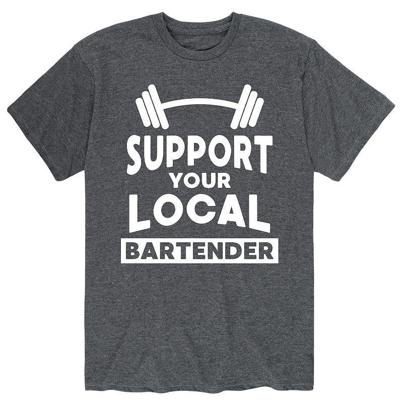 Men's Support Tee, Size: XXL, Gray Product Image