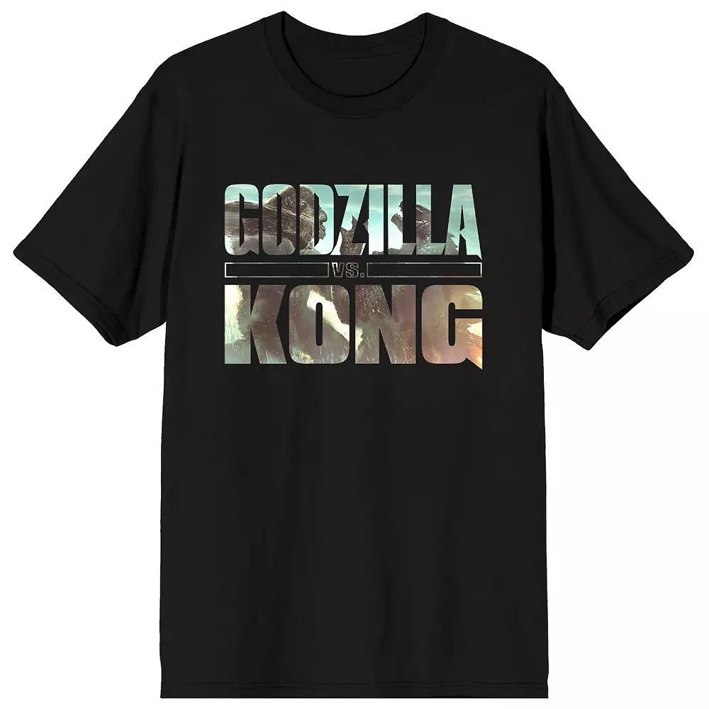 Men's Godzilla Vs Kong Movie Tee, Size: Large, Black Product Image