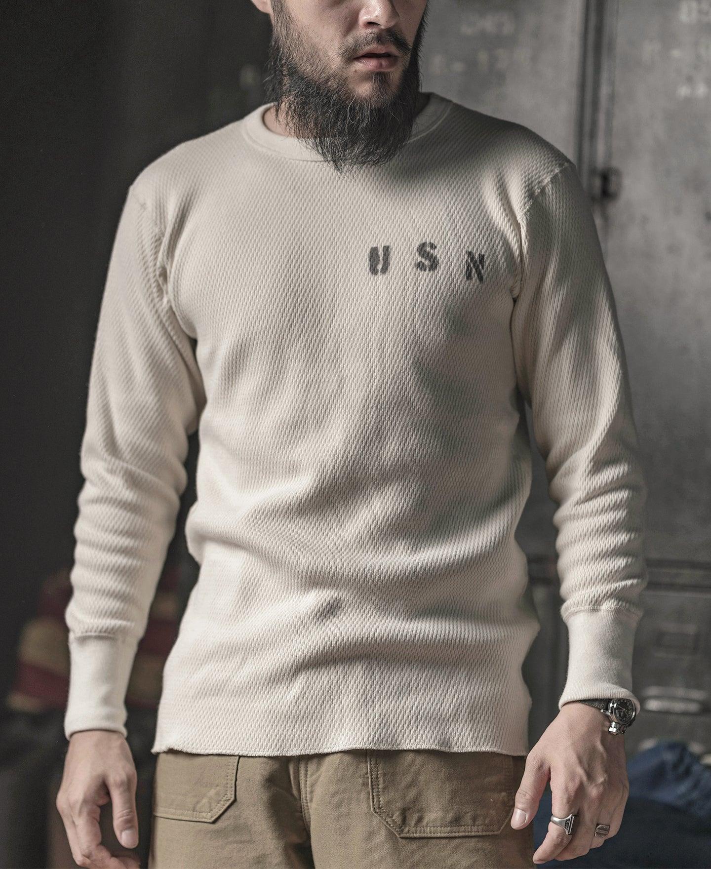 US Naval Raschel Knitting Waffle Thermal Shirt Product Image