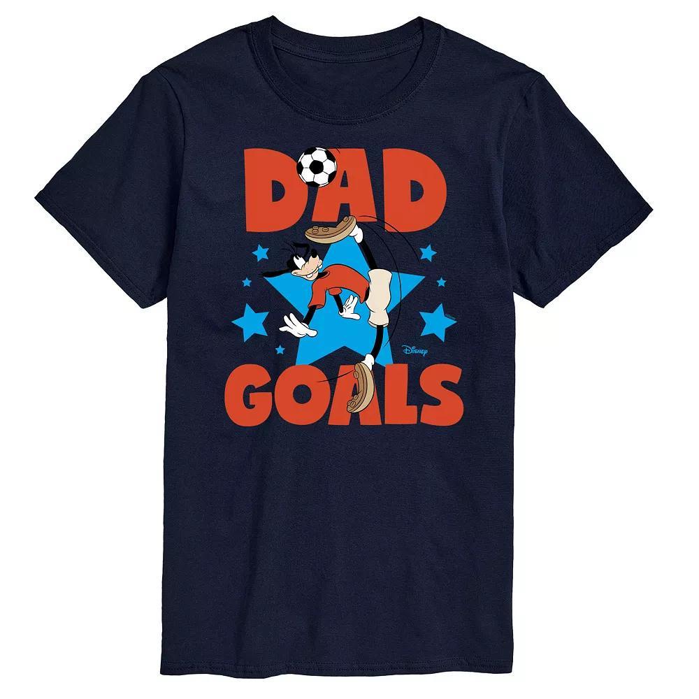 Disney's Goofy Big & Tall Dad Goals Graphic Tee, Men's, Size: XL Tall, Blue Product Image