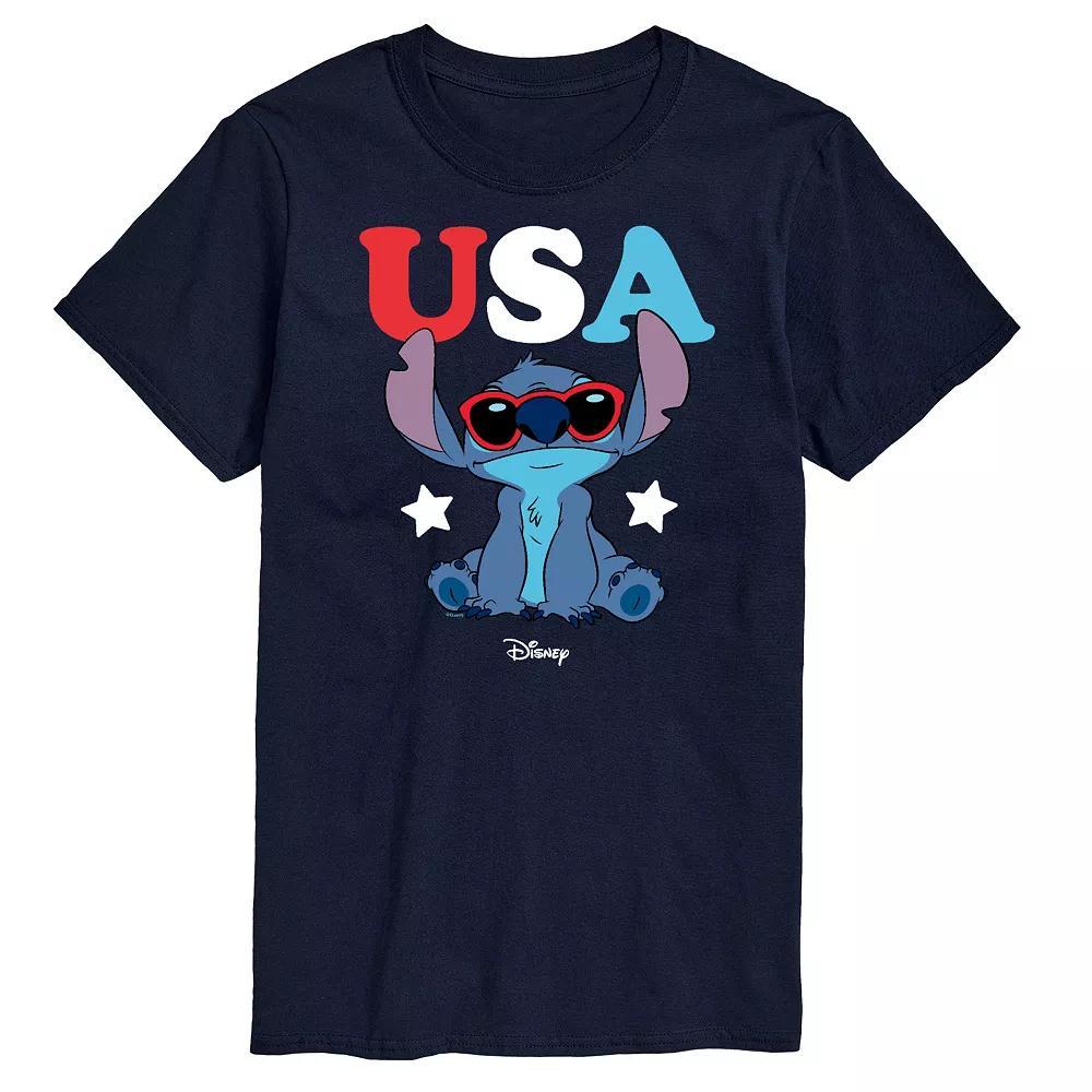 Disney's Lilo and Stitch Men's USA Sunglasses Graphic Tee,  Product Image
