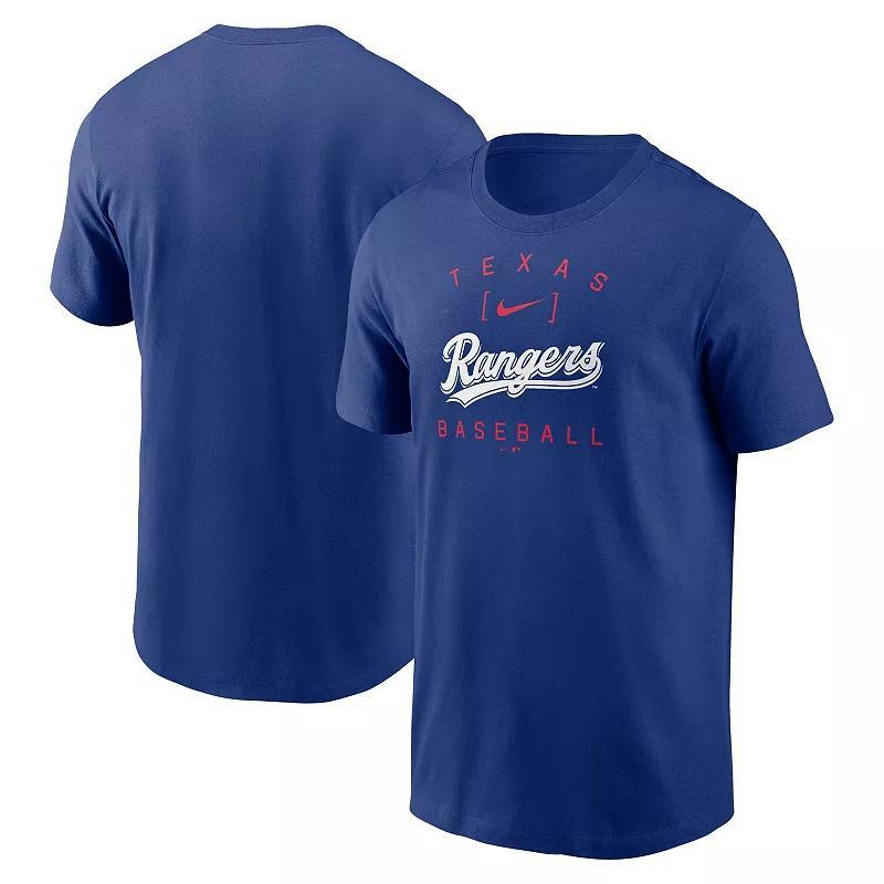 Mens Nike Royal Texas Rangers Home Team Athletic Arch T-Shirt Product Image