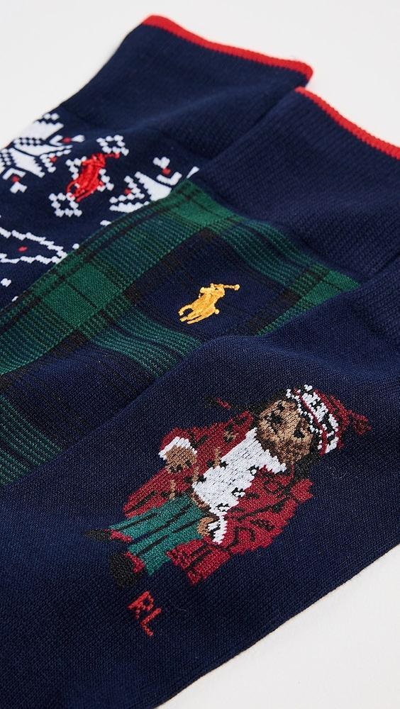 Polo Ralph Lauren Artic Holiday Bear Socks 3 Pack Gift Box | Shopbop Product Image