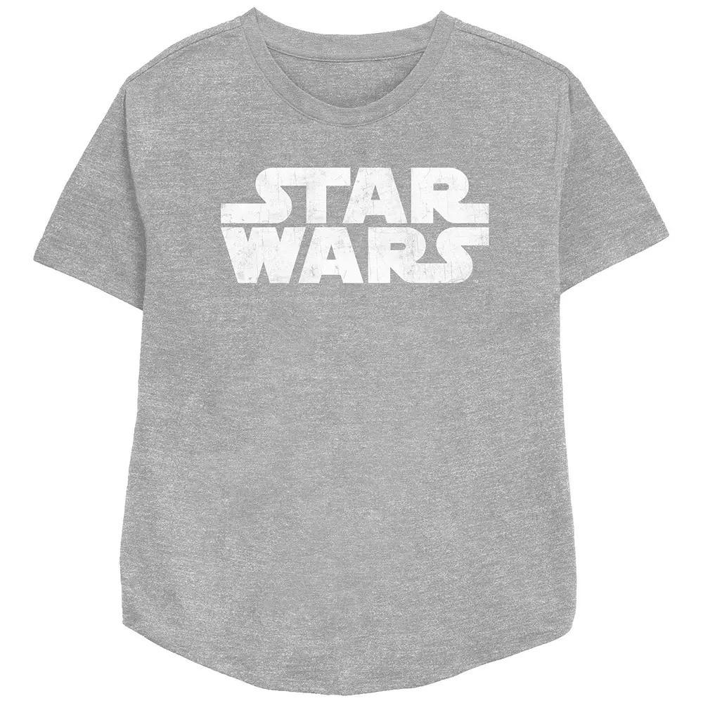 Women's Star Wars Simple Logo Relaxed Fit Graphic Tee, Girl's,  Product Image