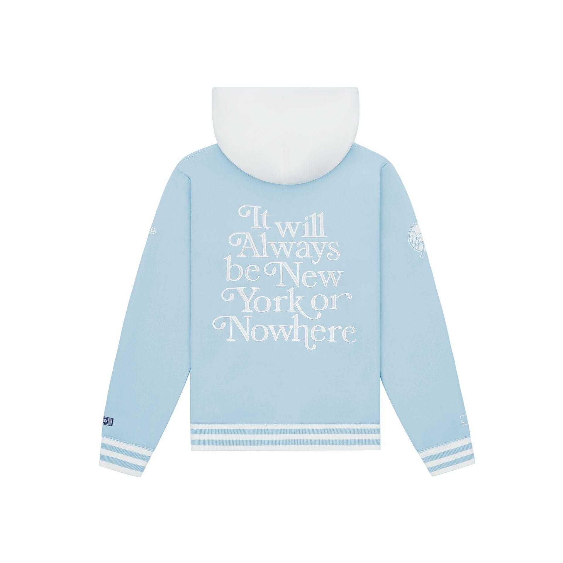 New York or Nowhere x New York Yankees Blue Hoodie Male Product Image