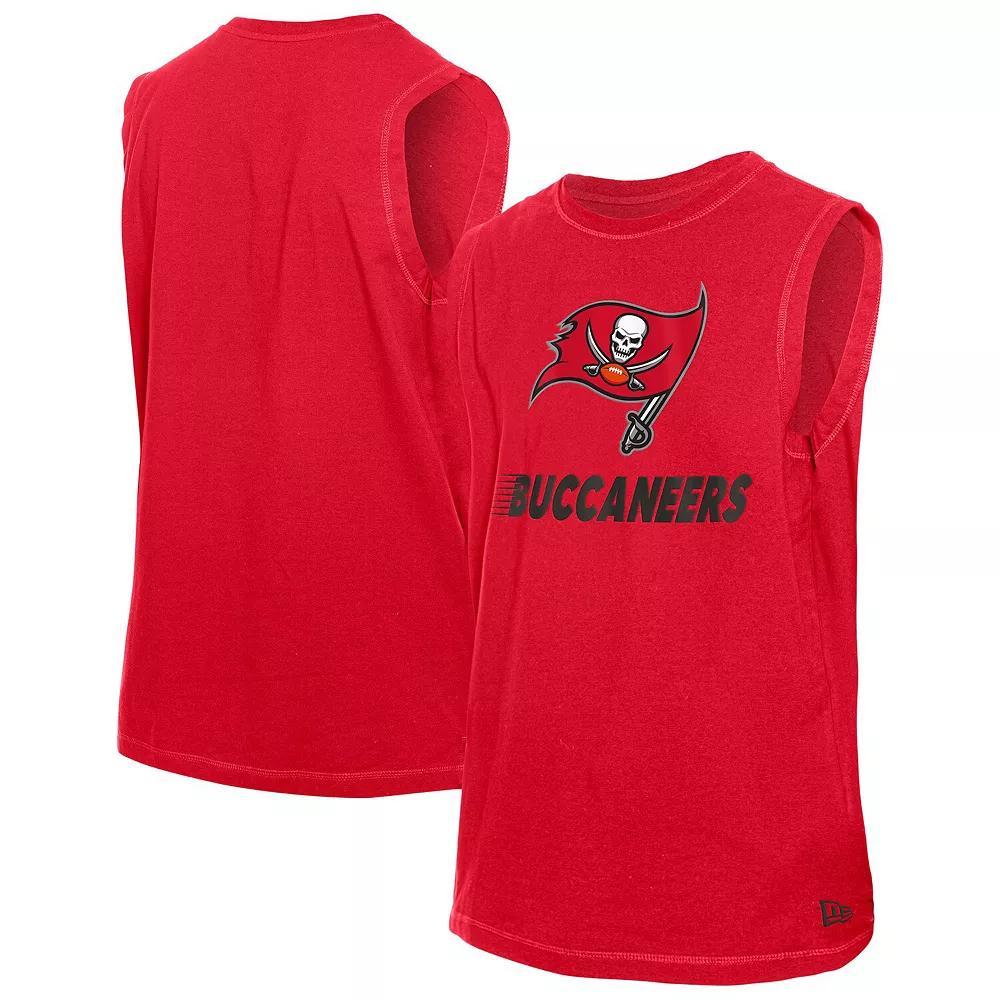 Men's New Era Red Tampa Bay Buccaneers Leisure Collection Tank Top,  Product Image