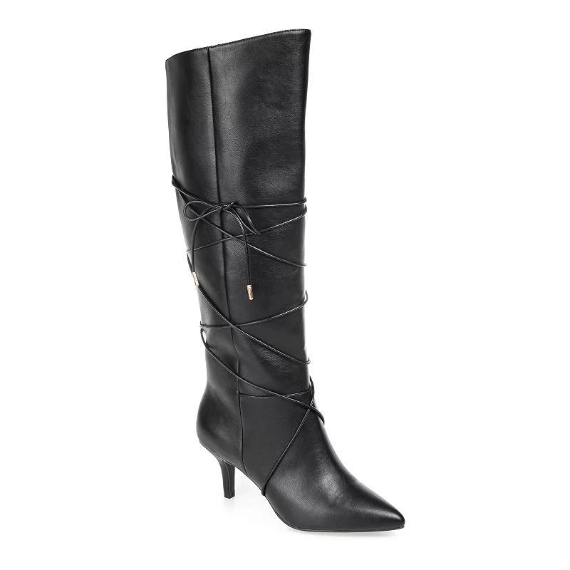 Journee Kaavia Womens Bow-Detail Knee High Boots Product Image