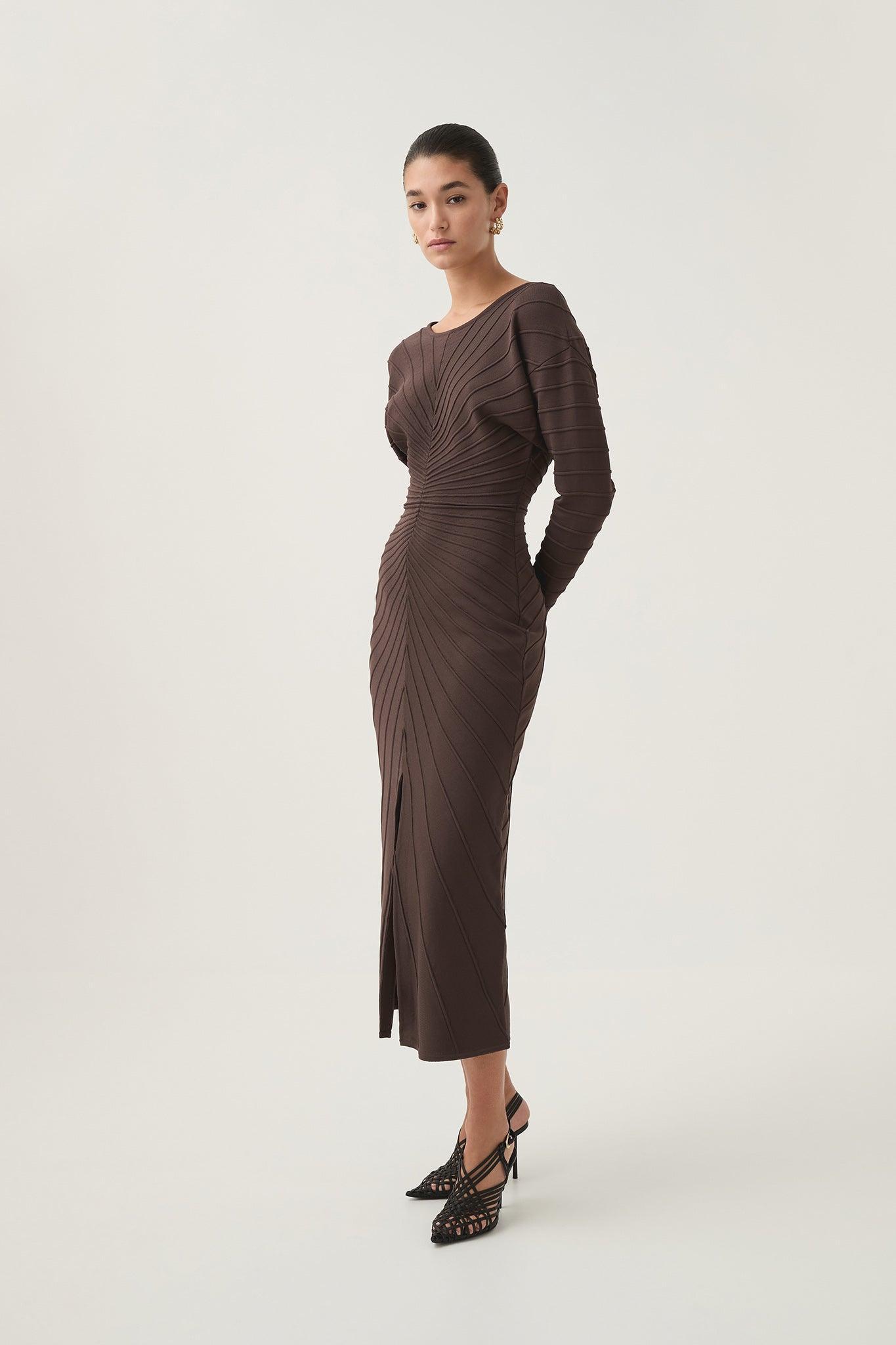 Modernist Cocoon Midi Dress Product Image