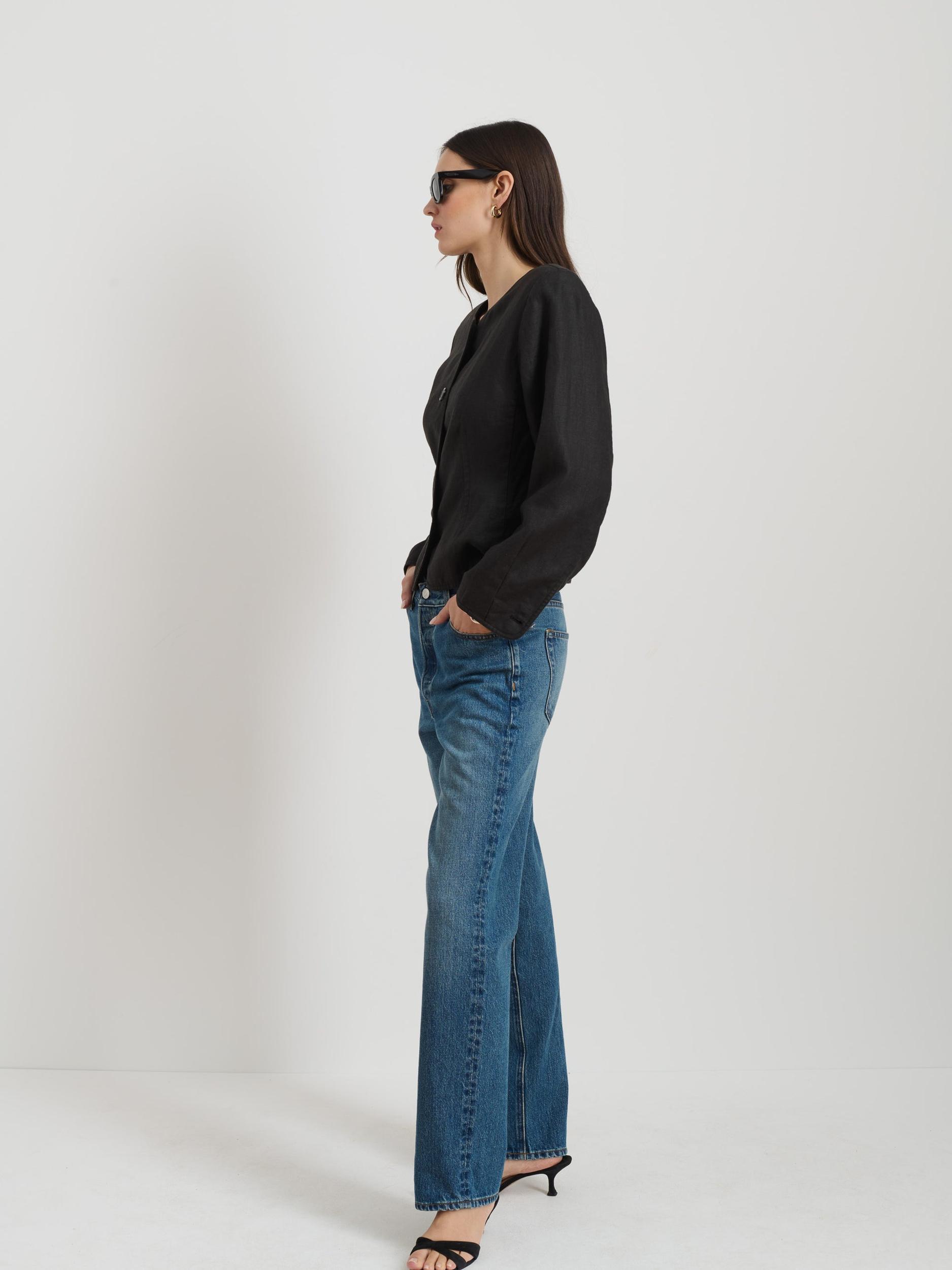 Luna Jacket In Linen Product Image