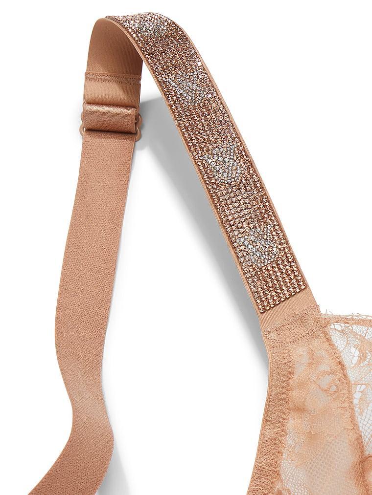 The Fabulous by Victoria's Secret Unlined Shine Strap Rose Lace Full-Cup Bra Product Image