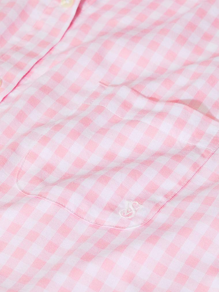 Modal-Cotton Eyelet Long Pajama Set Product Image