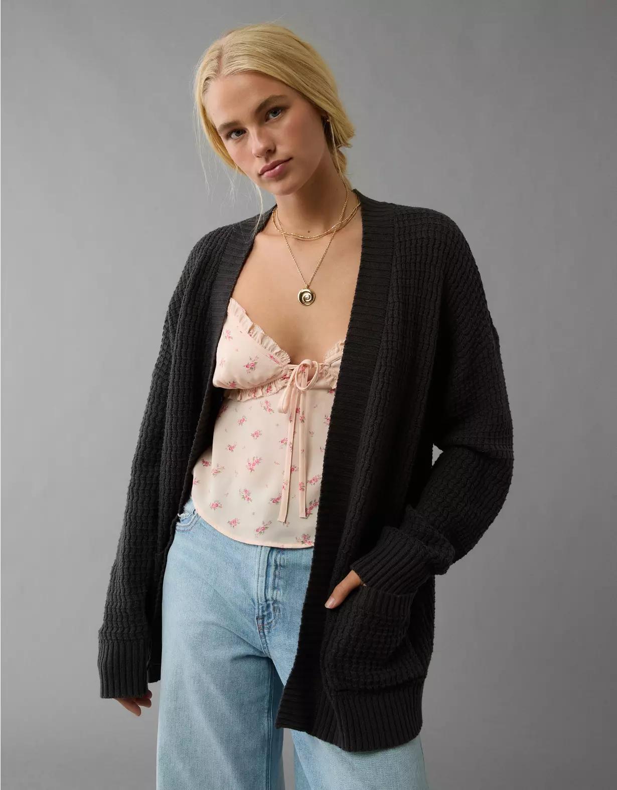 AE Open Stitch Cardigan Product Image