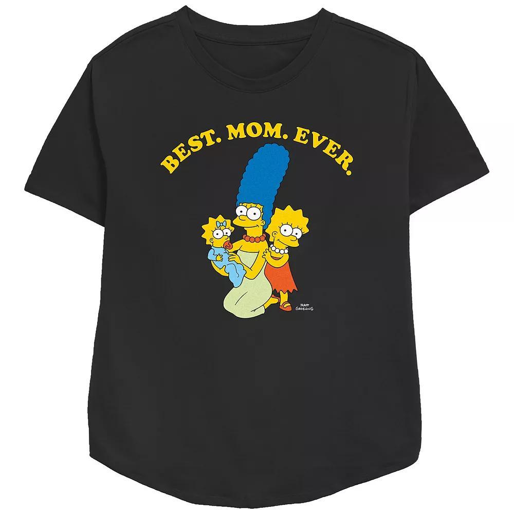 Women's The Simpsons Marge Best Mom Ever Relaxed Fit Graphic Tee,  Product Image