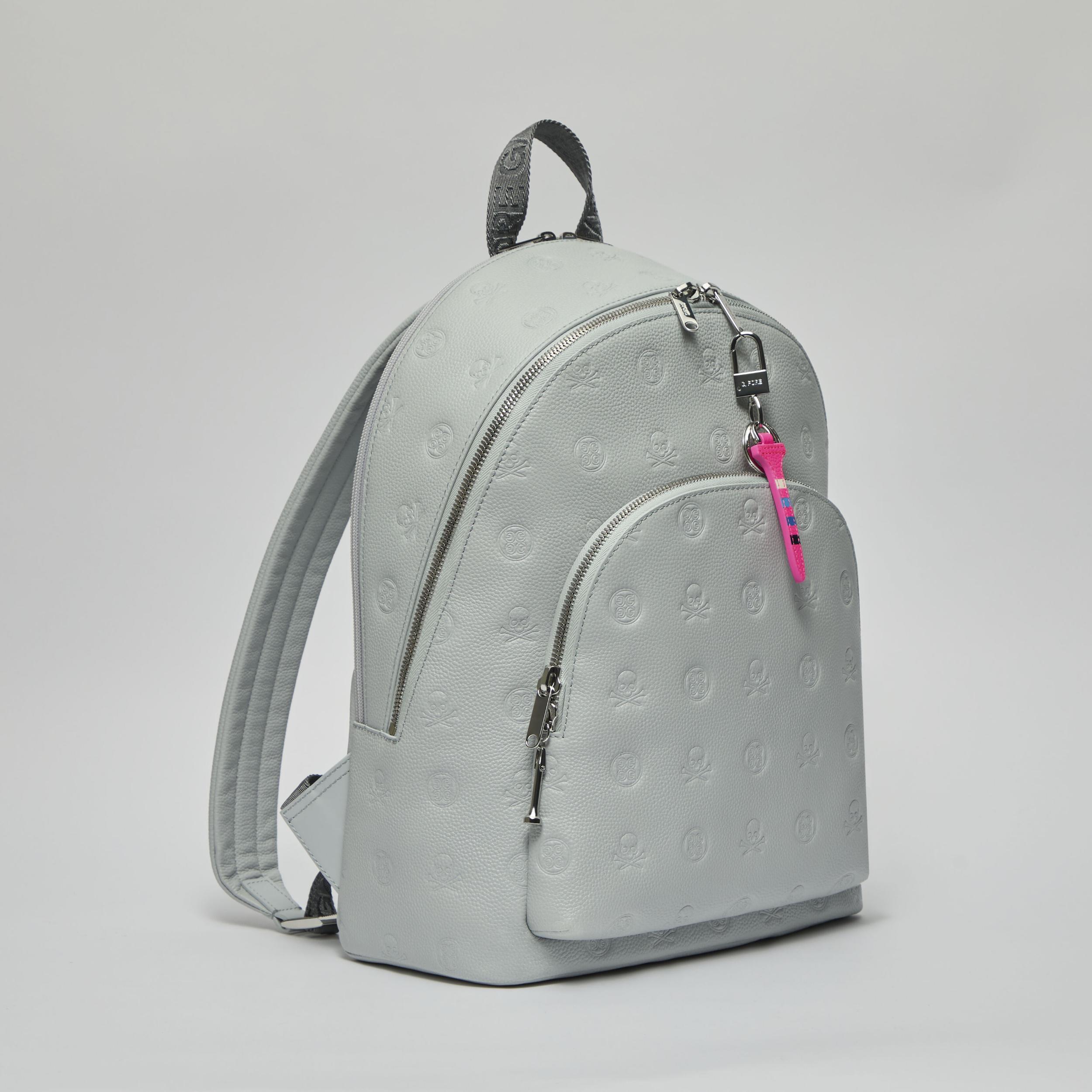 EMBOSSED SKULL & TEES LEATHER BACKPACK Product Image