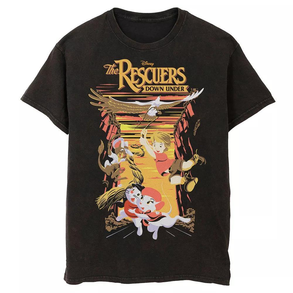Disney's The Rescuer's Down Under Men's Down Under Movie Poster Graphic Tee,  Product Image