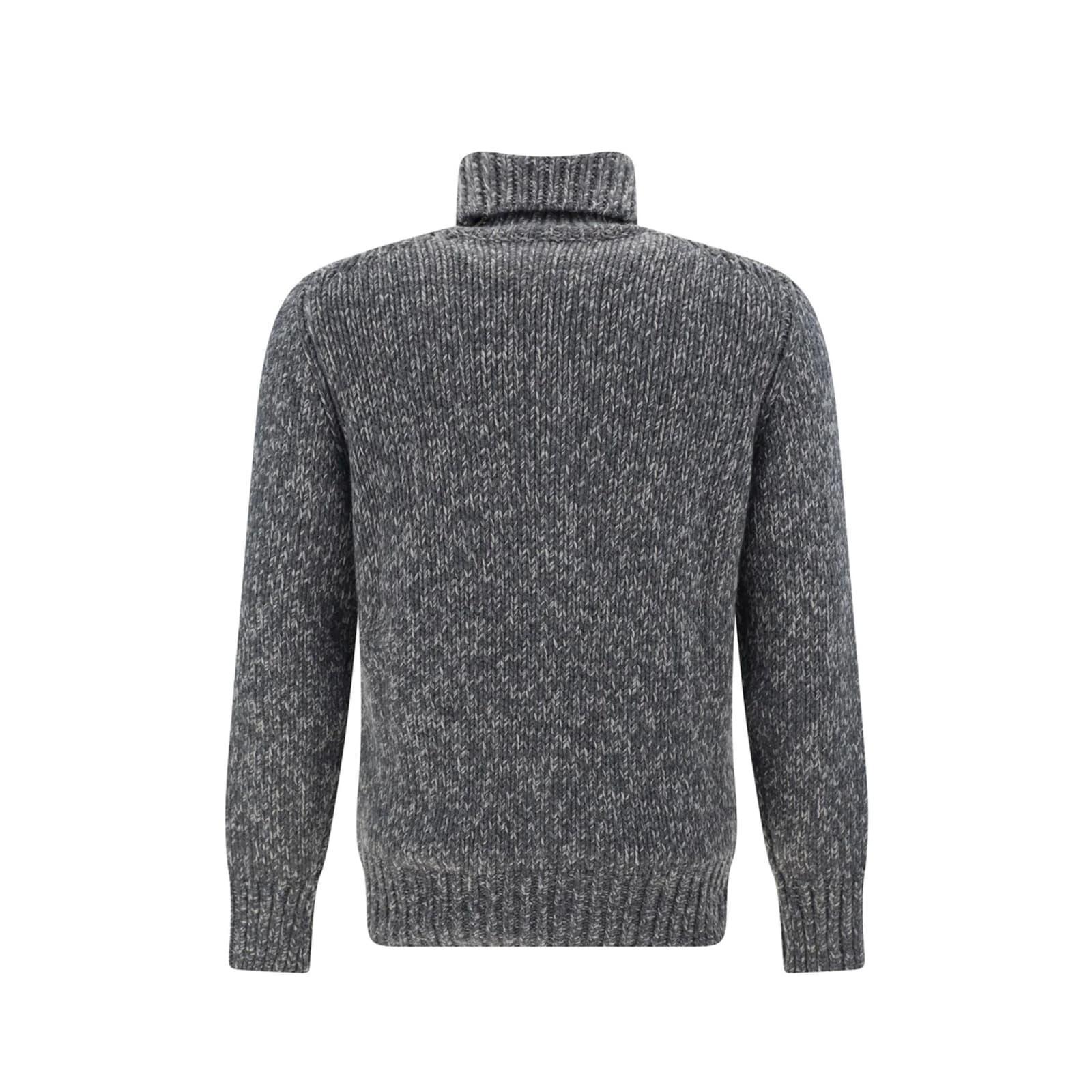 BRUNELLO CUCINELLI Turtle Neck Sweater In Grey Product Image