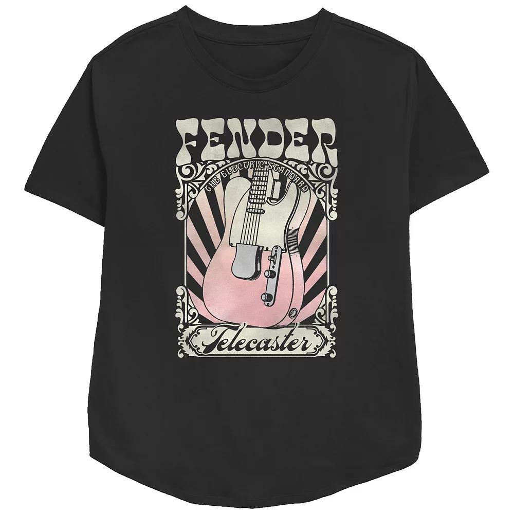Women's Fender Telecaster The Electric Standard Retro Relaxed Fit Graphic Tee, Girl's,  Product Image