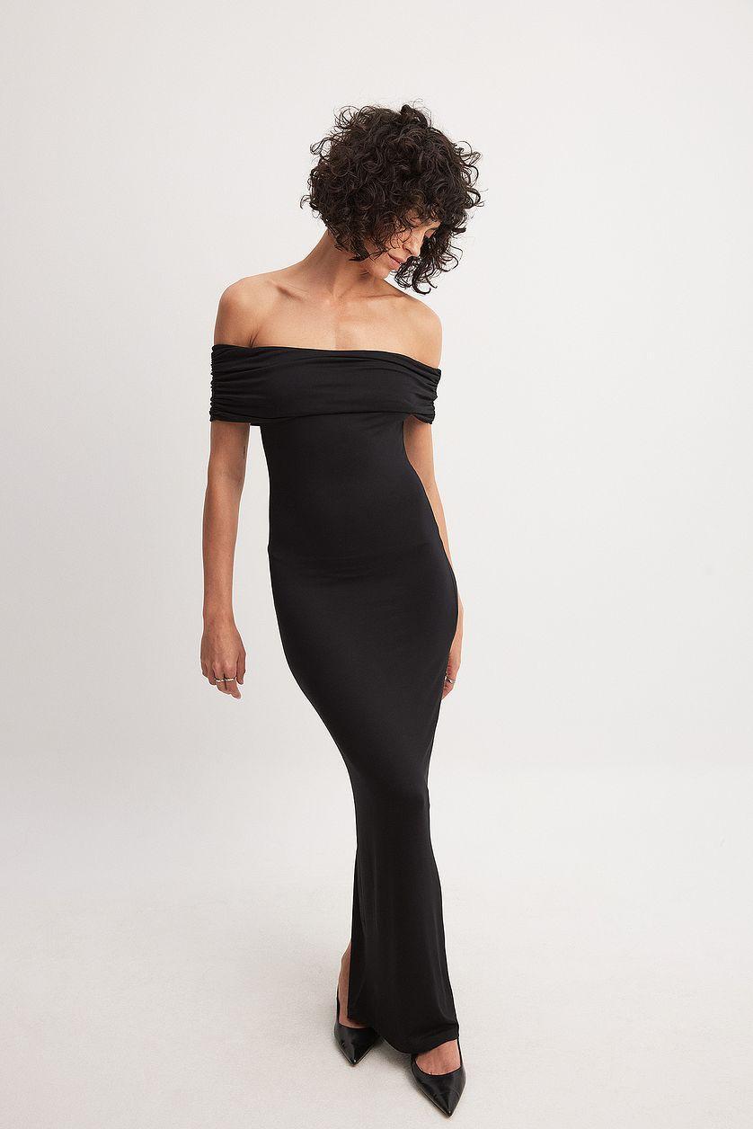 Soft Line Off Shoulder Maxi Dress Product Image