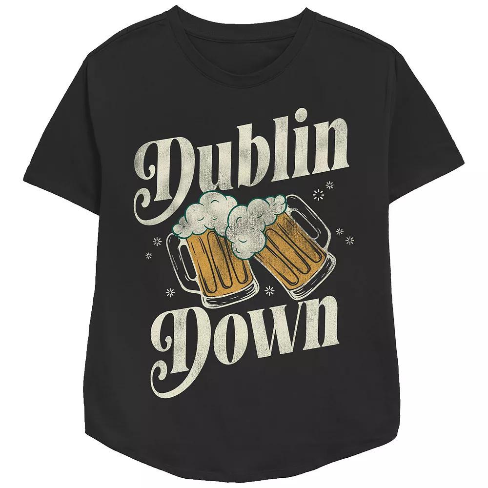 Women's Dublin Down Graphic Tee, Size: Small, Black Product Image