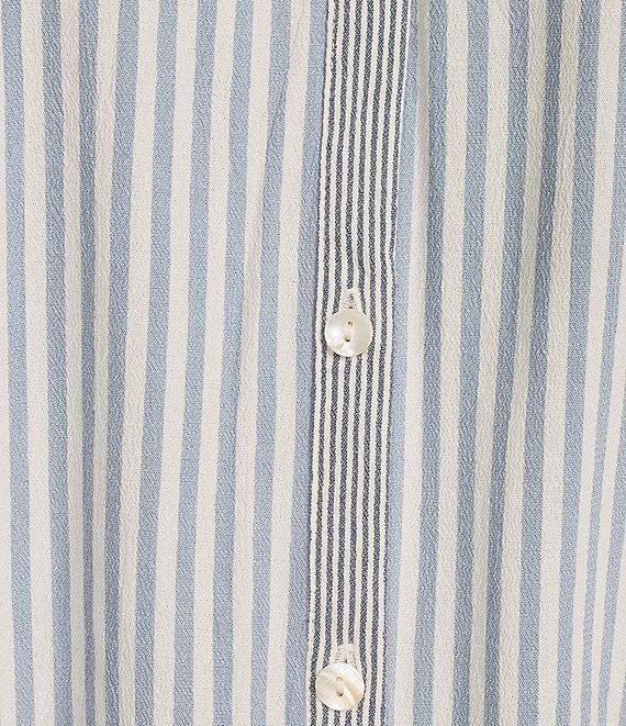 Westbound Plus Size Point Collar Button Front Long Sleeve Shirt Product Image