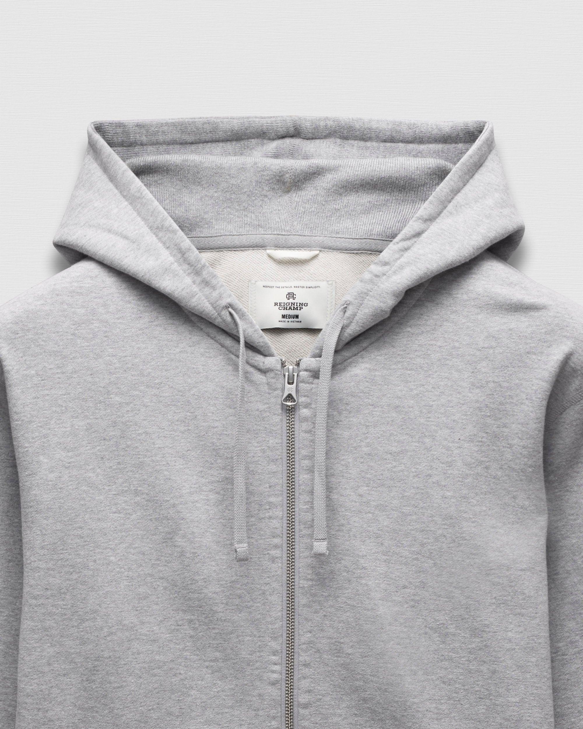 Midweight Terry Standard Zip Hoodie Male Product Image