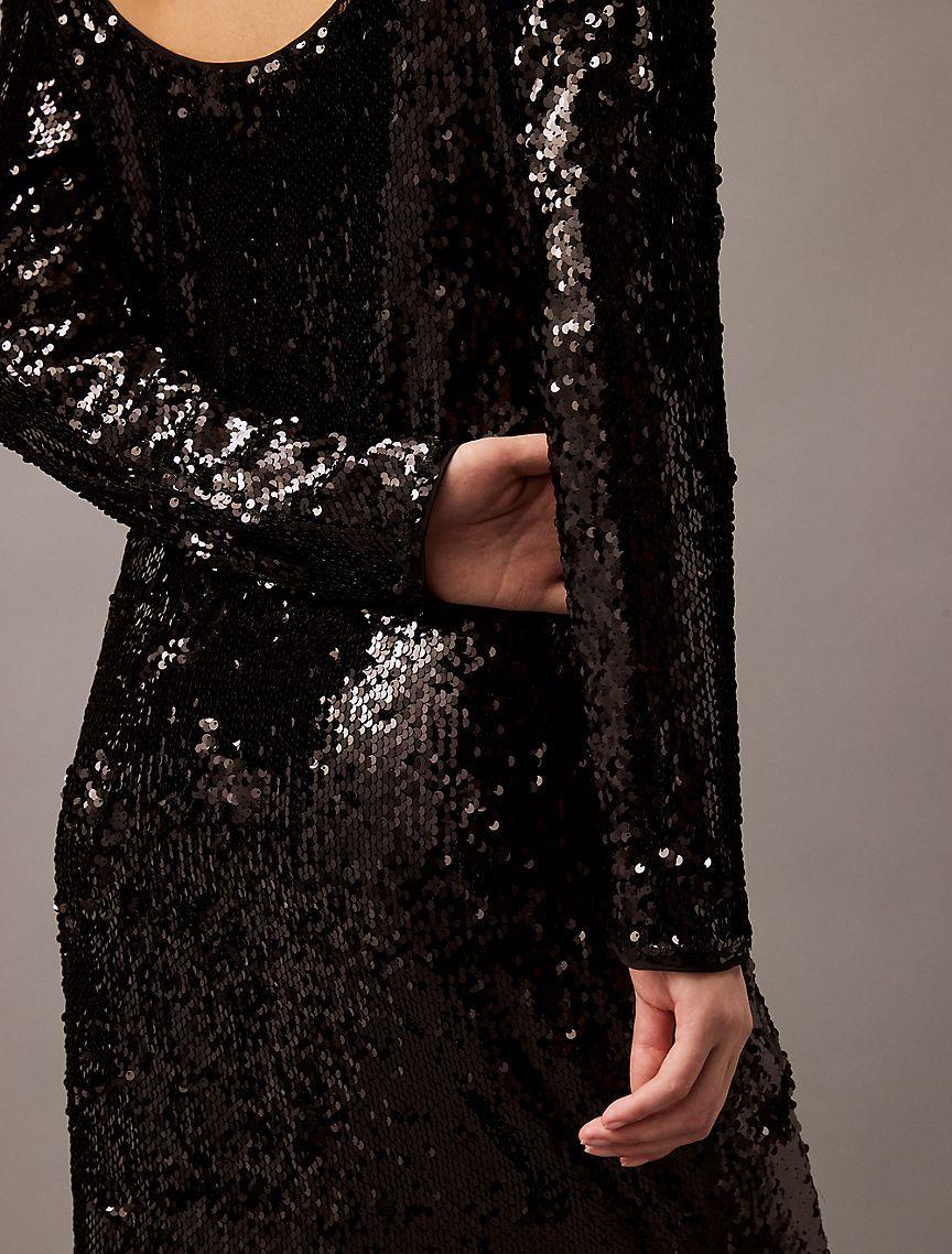 Sequin Midi Dress Product Image