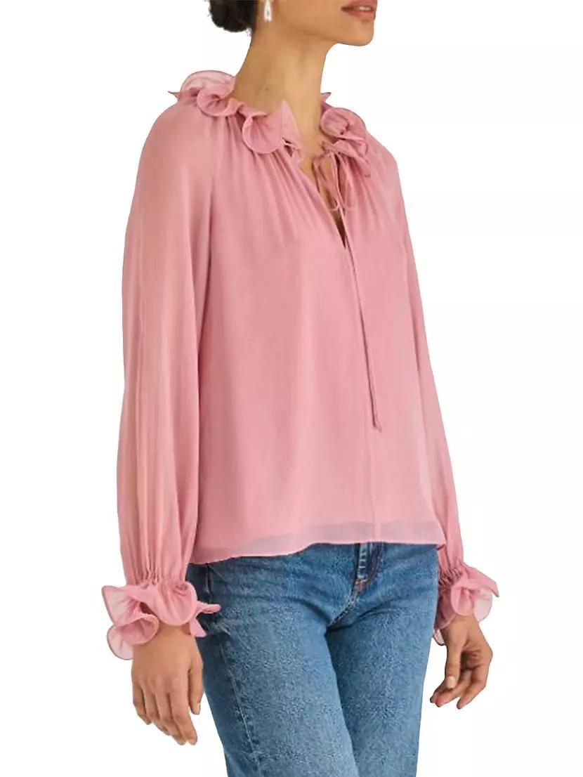 Sarita Ruffled Chiffon Blouse Product Image