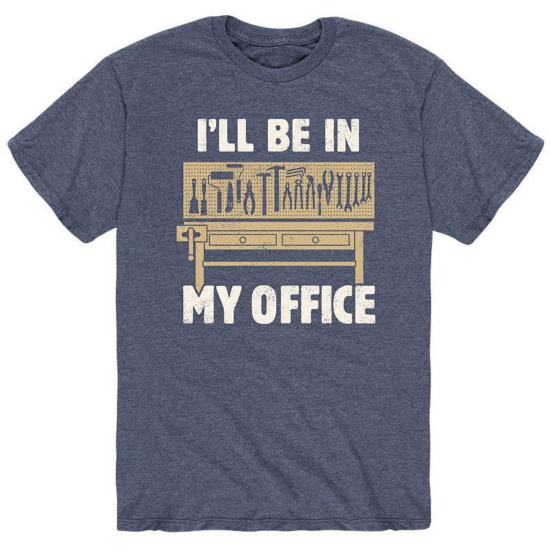 Men's I'll Be In My Office Tee, Size: Medium, Blue Product Image